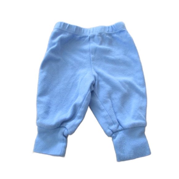 Faded Glory Pull On Elastic Sweatpants Boys Size 0-3M Blue Infant Jogger Bottoms - Picture 1 of 2